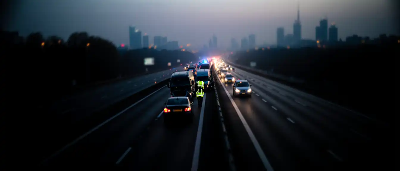 Коллапс на МКАД: массовая авария парализовала движение на четырех километрах