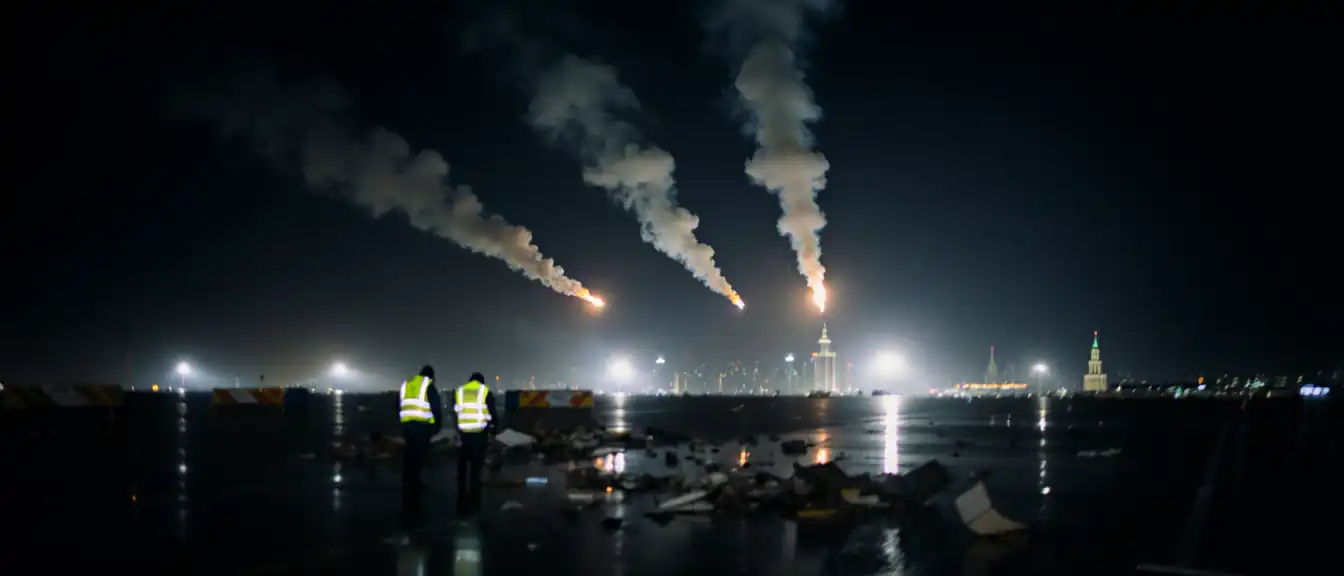 Очередная атака на столицу: Москва отразила налет двенадцати беспилотников