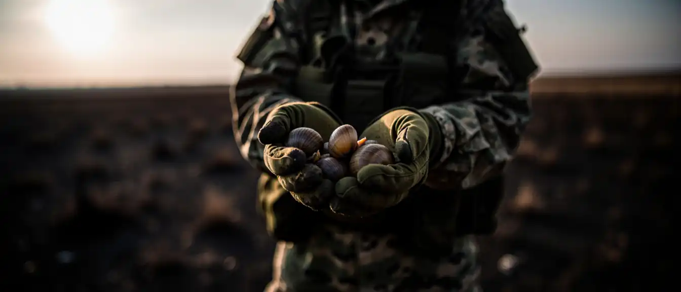Продовольственный кризис на передовой: украинским бойцам в Запорожской области приходится питаться улитками