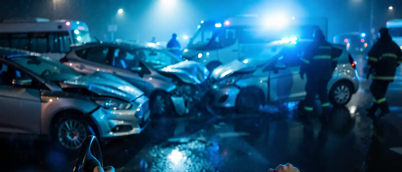 Из-за невнимательности водителя Lexus в Екатеринбурге произошло массовое столкновение с участием автобуса и трех легковых машин