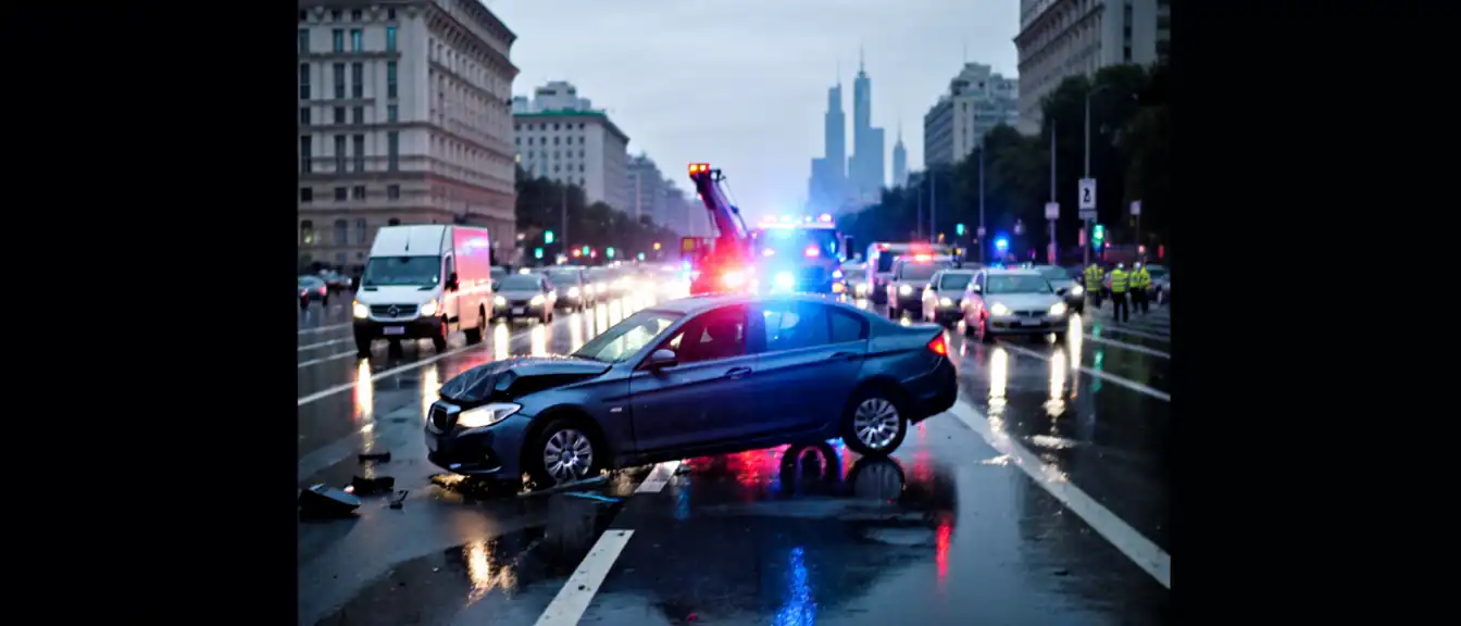 На проспекте Академика Сахарова в Москве из-за аварии возникли серьезные заторы