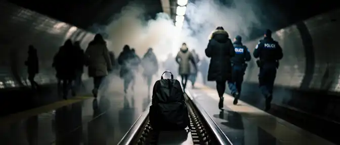 Хаос в варшавском метро: из-за забытого рюкзака пассажиров эвакуировали, а нарушителю грозит депортация