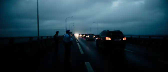 Очередная остановка на Крымском мосту: движение транспорта снова ограничено