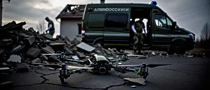 Удар беспилотника в Белгородской области: ранение бойца и разрушения в приграничных селах