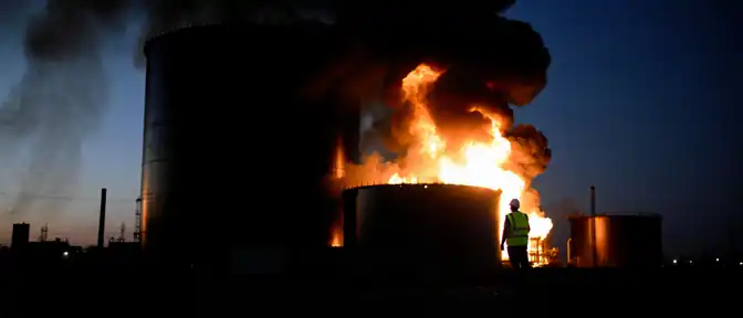 Пожары в столице: в Оболонском и Голосеевском районах Киева горят топливо и постройки
