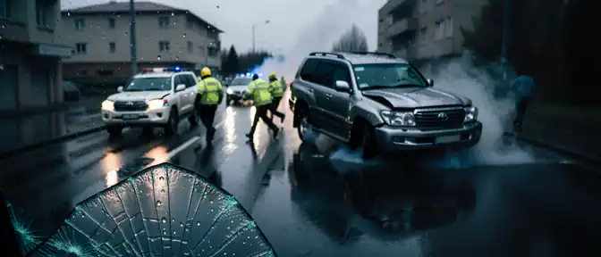 Четыре человека получили травмы в результате столкновения Toyota Crown и Toyota Land Cruiser в Улан-Удэ