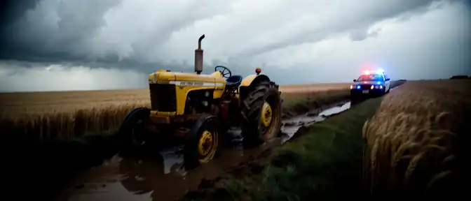 Погоня в чистом поле: в Башкирии пьяный водитель трактора не справился с управлением