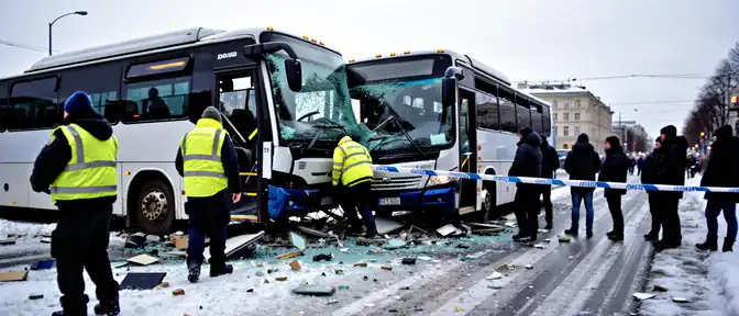 Массовая травматичность в Петербурге: последствия аварии двух автобусов