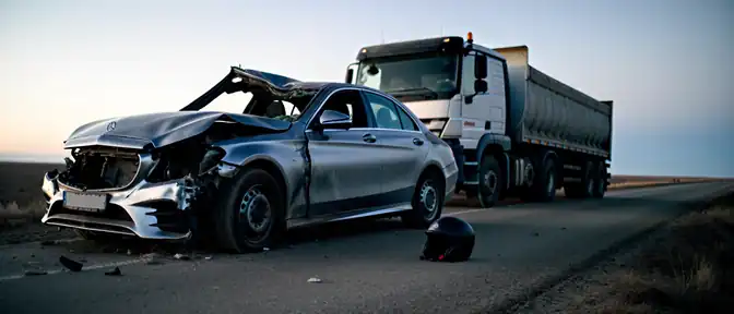 Смертельное столкновение Mercedes и грузовика Shacman в Мухоршибирском районе Бурятии унесло жизнь молодого человека