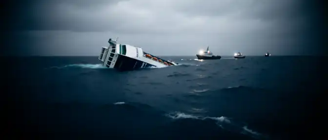 Трагедия в море: паром у берегов Северного Кипра ушел под воду на глубину более пятисот метров